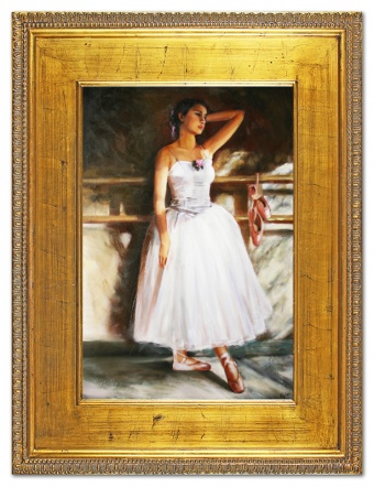 Retired ballerina handmade oil paintings canvas G107527