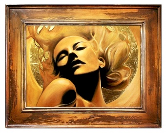 Golden Beauty Handcrafted Oil Paintings Canvas Oil Painting Picture G06818