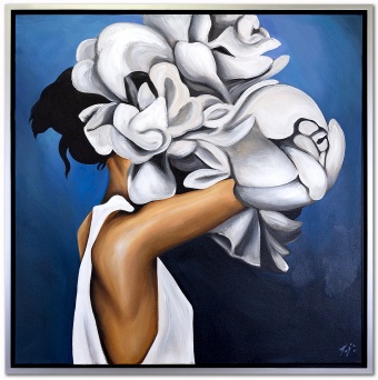 "The Flower Woman" Handwork Oil Paintings Paintings Canvas Oil Painting Picture G118505