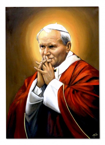 Thoughtful Pope Handmade Oil Paintings Canvas Oil Painting G119495