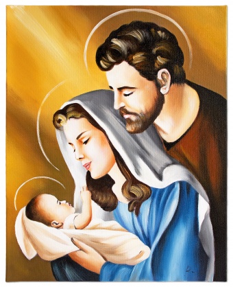 The Holy Family Handcrafted Oil Paintings Canvas Oil Painting G120201