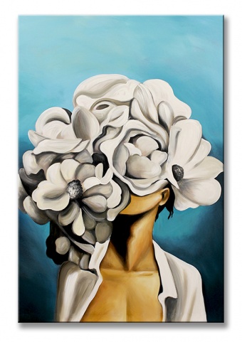 Flower Woman Handcrafted Oil Paintings Canvas Oil Painting Picture G117615