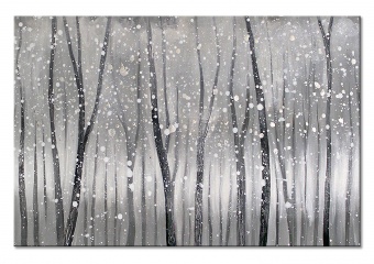 Winter Forest Handmade Oil Paintings Canvas Oil Painting Picture G118405