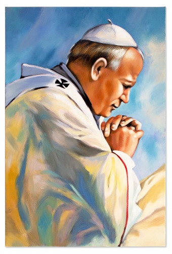 Pope\'s Prayer Handicrafts Oil Paintings Paintings Canvas Oil Painting G119497