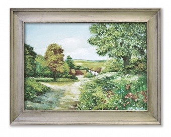 Landscape in Spring Handmade Oil Paintings Canvas G110197