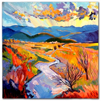 Autumn landscape handmade oil paintings canvas oil painting picture G99273