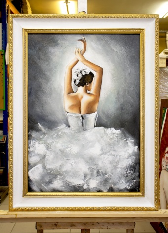 "Dancing Ballerina" Handmade Oil Paintings Canvas Oil Painting G119980