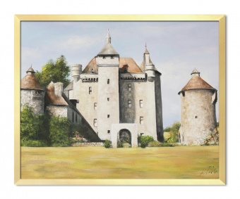 Castle landscape handmade oil paintings canvas oil painting G112759