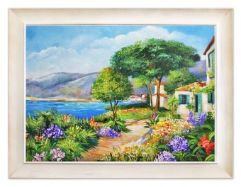 Spring landscape handmade oil paintings canvas oil painting G06746