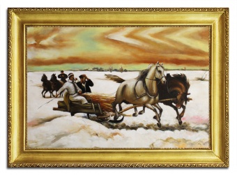 Winter landscape handmade oil paintings canvas oil painting image G96478