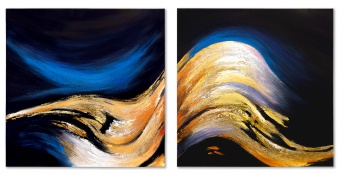 Waves of Light Handcrafted Oil Paintings Canvas Oil Painting G119682