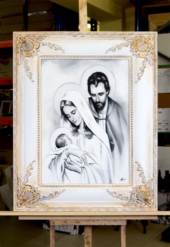 Holy Family Handcrafted Oil Paintings Canvas Oil Picture Image G118645