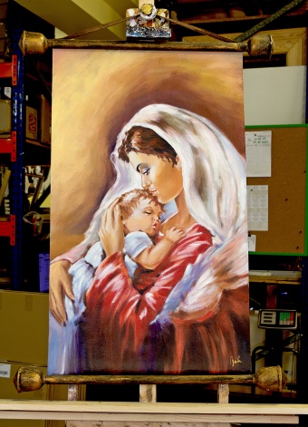 Mother and Child Handicraft Oil Paintings Canvas Oil Painting Picture G118765