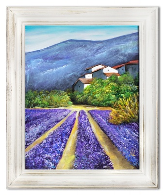 Lavender fields handmade oil paintings canvas oil painting picture G15013