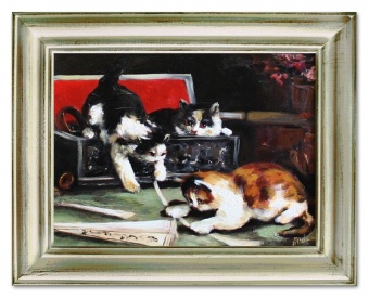 Cat Paradise Handcrafted Oil Paintings Canvas Oil Painting Picture G03581