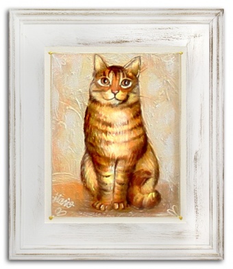 Cat seat handmade oil paintings canvas oil picture picture images G15534