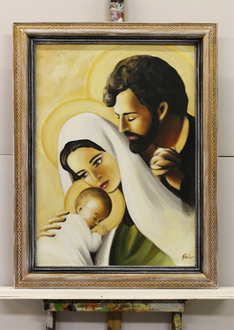 Holy Family Handcrafted Oil Paintings Canvas Oil Painting Picture G118313