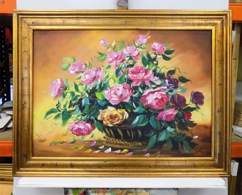 Bouquet Handwork Oil Paintings Paintings Canvas Oil Painting Picture G118059