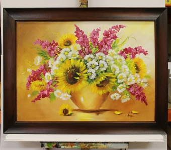 Flower bouquet handmade oil paintings canvas oil painting picture G118225