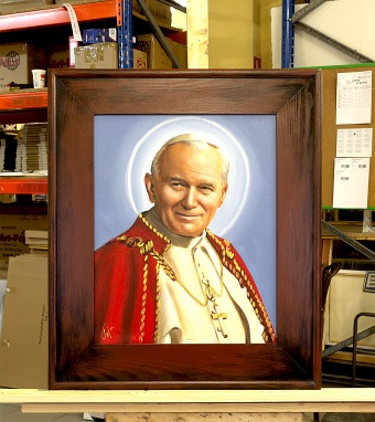 Pope John Paul II Handcrafted Oil Paintings Canvas G118692