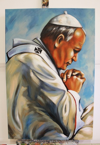 Praying Pope Handcrafted Oil Paintings Canvas Oil Painting Picture G116654