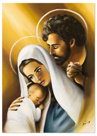 Family of Holy Handmade Oil Paintings Canvas Oil Painting G120264