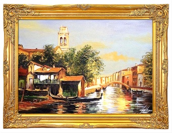 Venetian landscape handmade oil paintings canvas G15359