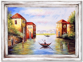 Venetian landscape handmade oil paintings canvas G00163