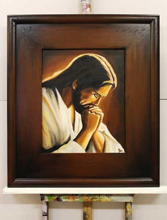 Praying Christ Handwork Oil Paintings Canvas Oil Painting G118304