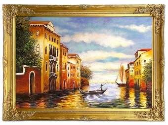 Venetian landscape handmade oil paintings canvas G03430