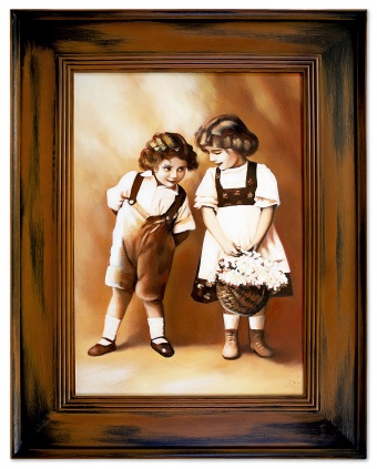 Innocent Childhood Handicraft Oil Paintings Paintings Canvas Oil Painting G15848