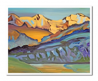 Mountain landscape handmade oil paintings canvas oil painting picture G99271