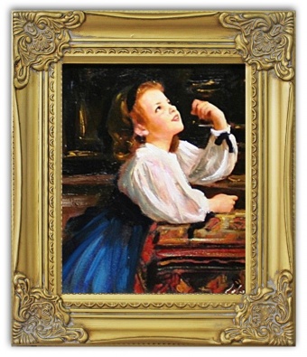 Unknown Child Handmade Oil Paintings Canvas Oil Painting Picture G03355