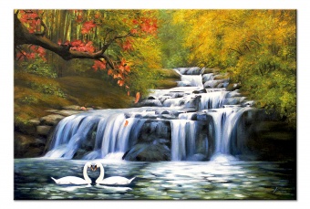 "Peaceful Landscape" Handmade Oil Paintings Canvas G118419