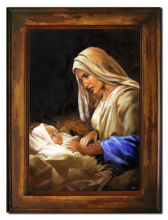 Madonna and Child Handcrafted Oil Paintings Canvas Oil Painting Picture G104232