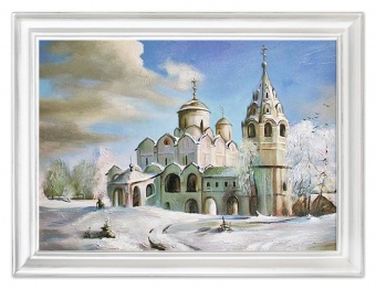 Winter Cathedral Handwork Oil Paintings Canvas Oil Painting G05490