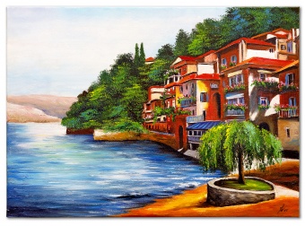 Coastal landscape handmade oil paintings canvas oil painting picture G06763