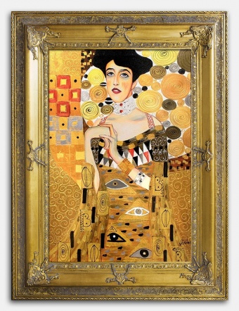 Woman in Gold Handcrafted Oil Paintings Canvas Oil Painting Image G00322