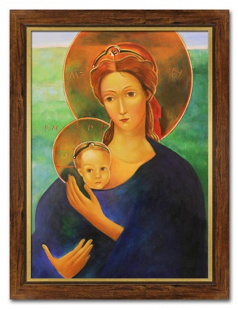 Holy Mother and Child Handcraft Oil Paintings Canvas G112019