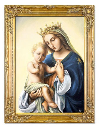 Madonna with Child Handcrafted Oil Paintings Canvas Oil Painting Picture G115479