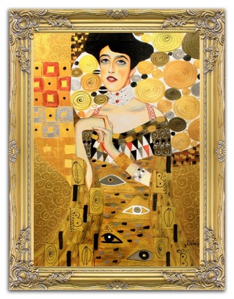 The Woman in Gold Handcrafted Oil Paintings Canvas Oil Painting Picture G16207