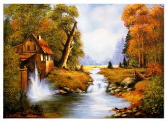 Autumn Landscape Handwork Oil Paintings Canvas Oil Painting Picture G118983