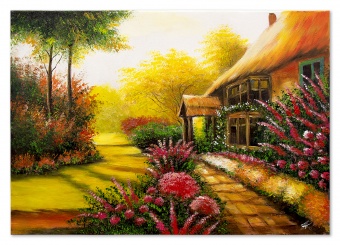 Autumn garden handicraft oil paintings canvas oil painting picture G119780