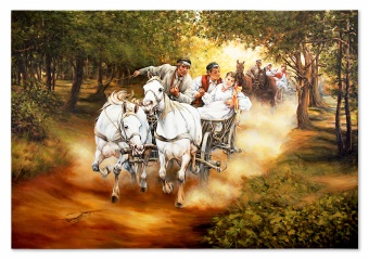 "The Wild Hunt" Handcrafted Oil Paintings Canvas Oil Painting Picture G119142