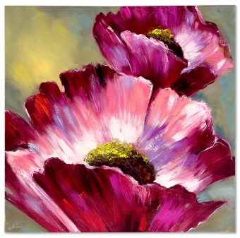 “Blooming Poppies” Handcrafted Oil Paintings Canvas Oil Painting G119292