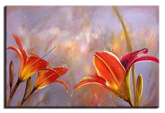 Flower Splendor Handcrafted Oil Paintings Canvas Oil Painting Picture G00763