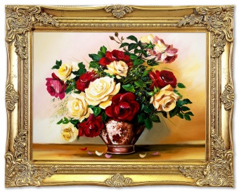 Rose bouquet handmade oil paintings canvas oil painting picture G03189