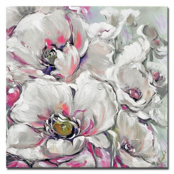 White Flowers Handmade Oil Paintings Canvas Oil Painting Picture G97859