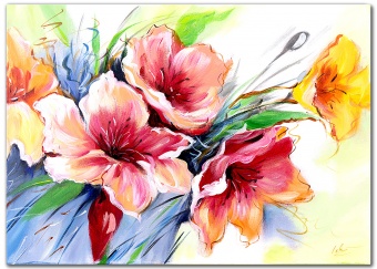 Bouquet Handmade Oil Paintings Canvas Oil Painting Picture G95723