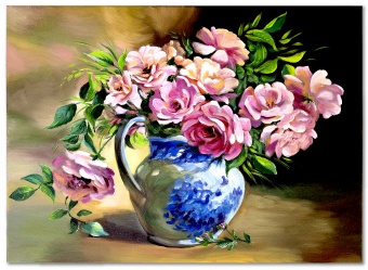 Rose bouquet handmade oil paintings canvas oil painting picture G119250